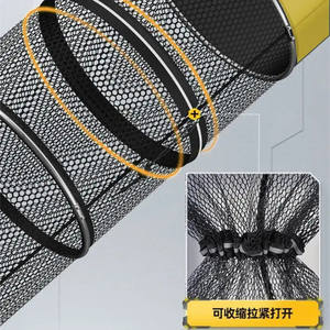 Red de pesca portátil Jiang Yue Keep Net con borde de aleación de aluminio y malla de nailon, suministros de pesca - Product Image 5