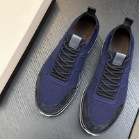 Baskets en daim patchwork de marque de créateur, empeigne mixte, à lacets, chaussures de sport décontractées, légères et épaisses, style italien, luxe original