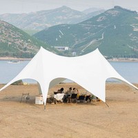 Tentes extensibles de 30 à 60 personnes, camping en plein air, plage imperméable, pare-soleil, toile, auvent, étoiles, mariage, 15m, 20m