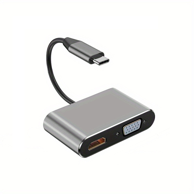 4-in-1 Type C Adapter Hub to HDMI VGA USB 3.0 Digital AV Multiport Adapter