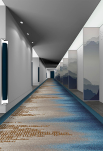 Thảm nhà máy chống cháy sang trọng Nylon in Thảm sang trọng 5 sao sảnh khách sạn hành lang hành lang Runner thảm - Product Image 5