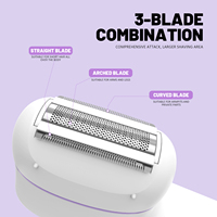 3-in-1 Elektrischer Epilierer & Rasierer für Frauen Kabellos Schmerzlos mit Peeling-Funktion Wiederaufladbar Haarentfernung für den Ganzen Körper