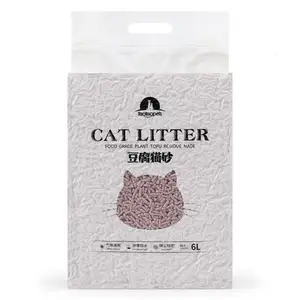 2023 Hot Sale Cat Litter Suppliers Wholesale 6l Plant Degradable Tofu Litter 5 Flavors For Select Tofu Cat Litter