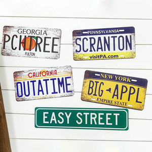 Plaques d'immatriculation de <span class=keywords><strong>camion</strong></span> et de voiture en fonte plaquée or, émail doux, estampage, sérigraphie, vente en gros - Product Image 3