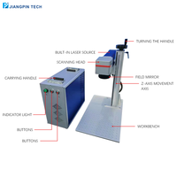 Machine de marquage laser à fibre pour acier inoxydable, gravure profonde 2.5D 3D, 50W 30W 60W 100W, vente chaude