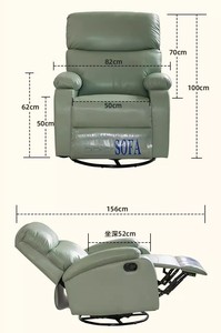 <span class=keywords><strong>Fauteuil</strong></span> inclinable manuel en cuir PU, style capsule spatiale, pour massage, <span class=keywords><strong>fauteuil</strong></span> paresseux pivotant et à bascule pour salon et chambre à coucher - Product Image 5