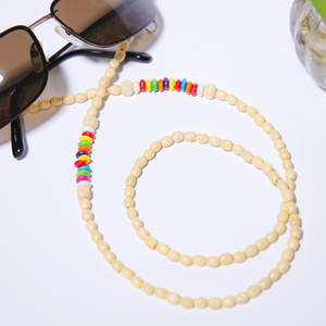 Rustik doğal BoHo ahşap boncuk gözlük kordon kordon çevre dostu güneş gözlüğü bağı tutucu ahşap gözlük zinciri - Product Image 4