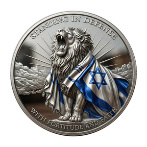 Moneda Conmemorativa del León de Judá, Defensa de Israel, Artesanía en Metal, Decoración con Temática de la Fe Judía, Regalo Coleccionable - Product Image 5