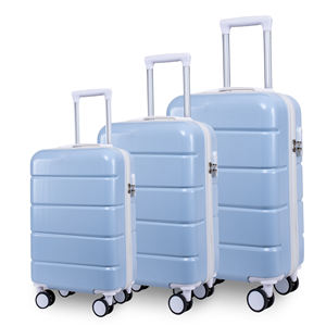 2025 mejor equipaje de transporte maleta de policarbonato de 20 pulgadas para <span class=keywords><strong>adolescentes</strong></span> clásico ligero duradero azul cielo para Rosa precio bajo - Product Image 2