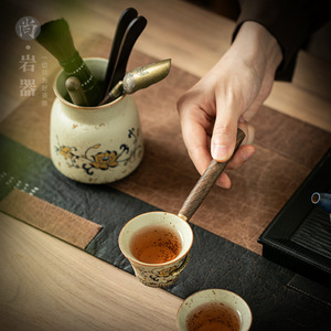 Juego de Utensilios de Té de Porcelana para Seis Personas, Forma Cilíndrica Dehua, para la Ceremonia del Té Kung Fu - Product Image 2