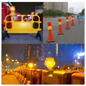 Luce di Segnalazione per Barriere Stradali a LED, Alimentata a Energia <span class=keywords><strong>Solare</strong></span>, Luce Lampeggiante per Costruzioni e Traffico - Product Image 6
