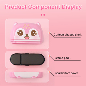 GUYIN B09 Divertido Sello de Plástico con Luz Intermitente de 2 Colores, Sello con Forma de Animal de Dibujos Animados, Sello Personalizado con Nombre de Dibujos Animados, Juguete para Niños, Impresión Digital - Product Image 2