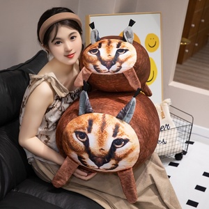 Almohada de Peluche de Gato <span class=keywords><strong>Serval</strong></span> de Simulación de Dibujos Animados, Muñeco de Gatito, Peluche para Niños, Relleno de Algodón PP, 31-50cm, Regalo de Cumpleaños - Product Image 4