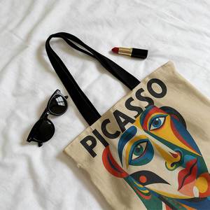 Bolso Tote Ligero con Estampado de Retrato Cubista de <span class=keywords><strong>Picasso</strong></span>, Bolso de Hombro Informal, Adecuado para Viajes, Compras y Desplazamientos Diarios - Product Image 5