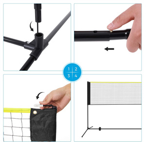 10'x5' Chiều cao có thể điều chỉnh cầu lông <span class=keywords><strong>Net</strong></span>, tennis <span class=keywords><strong>net</strong></span> với đứng/khung - Product Image 3