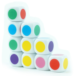 Bán buôn tùy chỉnh D6 Trắng 16mm xúc xắc acrylic cho những người đam mê chơi game và tổ chức sự kiện - Product Image 1