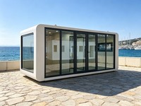 Capsule Apple contemporaine de 20 pieds, pod de glamping de luxe, panneau sandwich, option solaire, pour extérieur et complexe hôtelier, garantie 5 ans