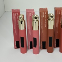 Brillo Labial Líquido de Alta Calidad en 5 Colores, Larga Duración, Acabado Natural Suave, Efecto Sedoso, Mate Suave, 3ml