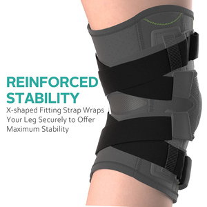 Ginocchiera Articolata OEM con Stabilizzatori Laterali Rimovibili, Sollievo dal <span class=keywords><strong>Dolore</strong></span> Articolare per Uomini e Donne - Product Image 2