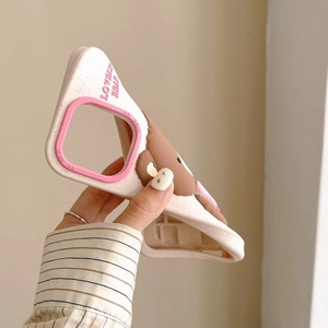 Custodia per Telefono con Orsetto <span class=keywords><strong>Rosa</strong></span> e Fiocco per <span class=keywords><strong>iPhone</strong></span> 11 12 <span class=keywords><strong>13</strong></span> 14 15 16 <span class=keywords><strong>Pro</strong></span> <span class=keywords><strong>Max</strong></span>, <span class=keywords><strong>Cover</strong></span> Protettiva in Silicone Morbido con Cartone Animato - Product Image 3