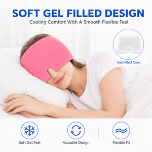 Gorro Flexible con Compresa Fría/Caliente para Aliviar Dolores de <span class=keywords><strong>Cabeza</strong></span> por Tensión, Mareos y Terapia Térmica <span class=keywords><strong>en</strong></span> Maternidad - Product Image 4