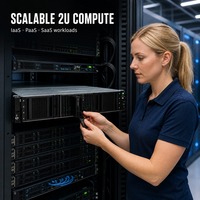 Serveur en rack optimisé pour le stockage DL340 Gen12 2U Intel Xeon 6 144 cœurs DDR5 6400 Longueur : 89 caractères