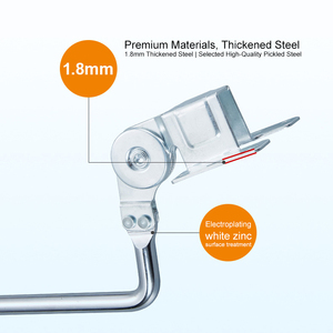 آلية تعديل مسند الرأس للأريكة متينة، مفصلات لمسند الرأس لضبط زاوية مسند الرأس، تشطيب كروم - Product Image 2