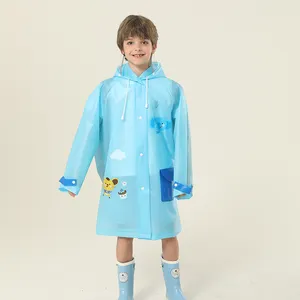 Children's raincoat, boys, elementary school students, school bags, kindergarten, full body thickened waterproof and thickened