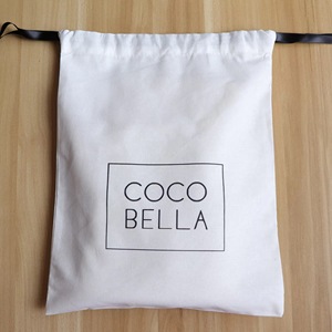 Sac à chaussures en coton réutilisable et écologique, grand format, pour sac à main, impression de logo personnalisé, pochette en mousseline, sac cadeau en coton avec cordon de serrage - Product Image 2