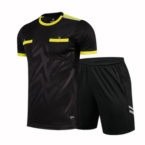 ชุดเสื้อฟุตบอล2025สำหรับผู้ใหญ่เด็กชุดยูนิฟอร์มผู้ตัดสินชุดฝึกผู้ชายพร้อมโลโก้ออกแบบได้ตามต้องการ - Product Image 1