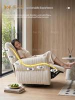 Fauteuil simple en chenille de luxe léger, fonctions électriques, pivotant, à bascule, multifonctionnel, pour salon, chambre, loisirs, en métal