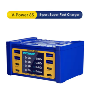 V-Power Super veloce caricatore USB Multi-porta Display digitale per telefoni cellulari compatibile <span class=keywords><strong>meccanico</strong></span> 6 telefono Pad orologio ricarica rapida - Product Image 6