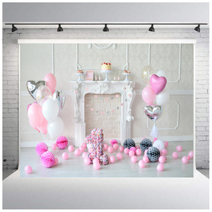 Toile de fond d'anniversaire de dessin animé bon marché et peu coûteuse pour les décorations de fête d'anniversaire des enfants de 1, 2 et 3 ans, décoration de bannière pour baby shower. - Product Image 2
