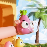 Cartoon Mini Fruit Knijp- en-bubbel Stressverlichter Speelgoed Plastic Creatief Uit-spuug-speelgoed Decompressie Speelgoed Klein Cadeau Groothandel