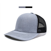 Casquette de baseball unisexe à 6 panneaux en maille, couleur équipe, polyester/coton, réglable pour adulte
