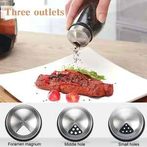 Organizzatore di vetro rotante Rack da cucina porta saliere Set bottiglie di condimento per pepe di zucchero per strumenti di spezie alle erbe - Product Image 3