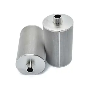 Thép không gỉ kim loại thiêu kết lọc thép không gỉ xếp li Lọc Cartridge nước bằng thép không gỉ bộ lọc