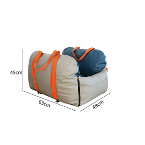 Cama para Perros y Gatos Golden Pet, 63x48x45cm, Color Azul Gris, Cojín de Viaje para Asiento de Coche, Cama Cómoda para Mascotas - Product Image 5