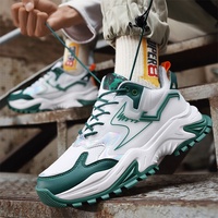 Zapatillas Deportivas Adit para Hombre, con Suela Gruesa, Malla Transpirable, con Cordones, Tallas Grandes, Cómodas y a la Moda
