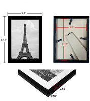 Cadres photo noirs en gros pour usine, tailles 5x7, 8x10, 11x14, 12x16, 18x24 pouces, A2, A3, A4, pour mur et table