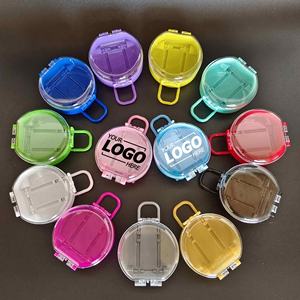 Caja de Plástico Redonda Portátil Personalizada, Mini Caja de Dulces, Estuche de Almacenamiento de Joyas, Decoración de Escritorio para Recuerdos de Boda, Regalos Promocionales - Product Image 1