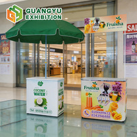 Comptoir de promotion en plastique PP, présentoir pour salon professionnel, table d'exposition, stand pliable, table promotionnelle