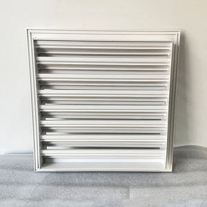 Grille de ventilation murale extérieure sur mesure en aluminium, résistante aux intempéries, avec design de canal de drainage - Product Image 6