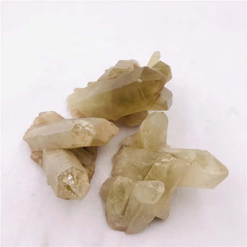 Aglomerado de cristal de quartzo anjo com pedras naturais de alta qualidade por atacado para decoração de citrino cru