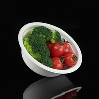 Bol de bagasse compostable biodégradable jetable écologique personnalisé récipient alimentaire en papier résistant à l'eau et à l'huile pour restaurants
