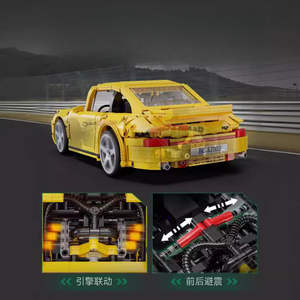 Cada C62003W 1515 Uds MOC montaje coche deportivo 1:<span class=keywords><strong>12</strong></span> <span class=keywords><strong>RUF</strong></span> modelo de carreras juguetes educativos para niños regalo juegos de bloques de construcción - Product Image 5