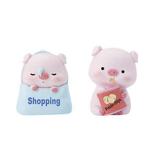 กล่องสุ่มของเล่นรูปหมูน้อยธีมไดอารี่  ฟิกเกอร์หมูเรซิ่นขนาดเล็ก กล่องปริศนาสำหรับตกแต่งโต๊ะทำงาน ของตกแต่งบ้าน ของขวัญสำหรับเด็ก - Product Image 5