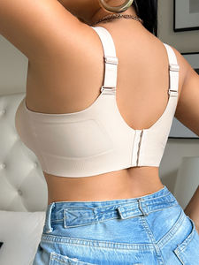 재고 부드러운 패딩 브라렛 큰 가슴 허리 지방을 감소 편안한 일상 착용 없음 언더 와이어 빛 지원 XL-4XL 접착 브래지어 - Product Image 5