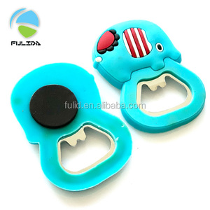 Ouvre-bouteille personnalisé en forme d'éléphant en PVC avec aimant pour réfrigérateur - Product Image 2