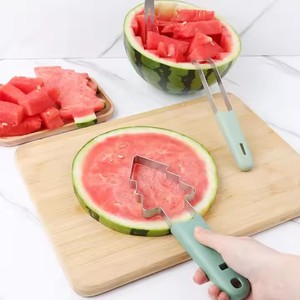 430 acier inoxydable 3-en-1 <span class=keywords><strong>manuel</strong></span> fruits moule dispositif ensemble noël pastèque gaufrage outil de coupe PP plastique <span class=keywords><strong>pour</strong></span> légumes - Product Image 1